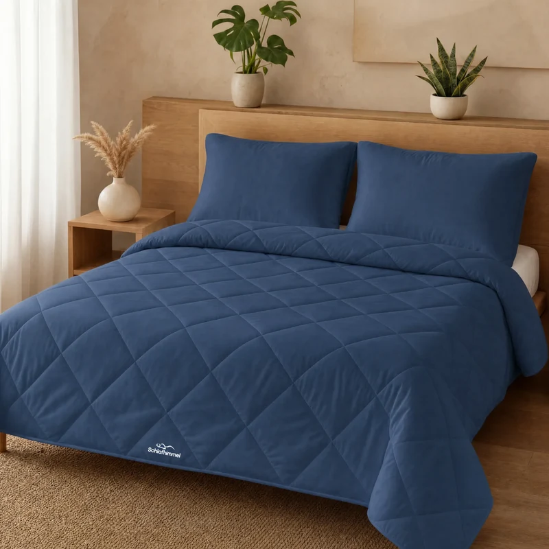 Simple Sleep™ Die schnelltrocknende 2-in-1 Bettdecke, die Bettwäsche überflüssig macht.