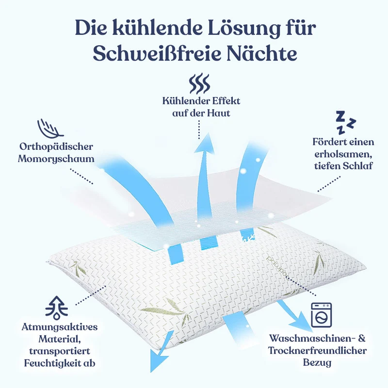 Schlafhimmel Cooling Sleep™ Memoryschaum Kühlkissen