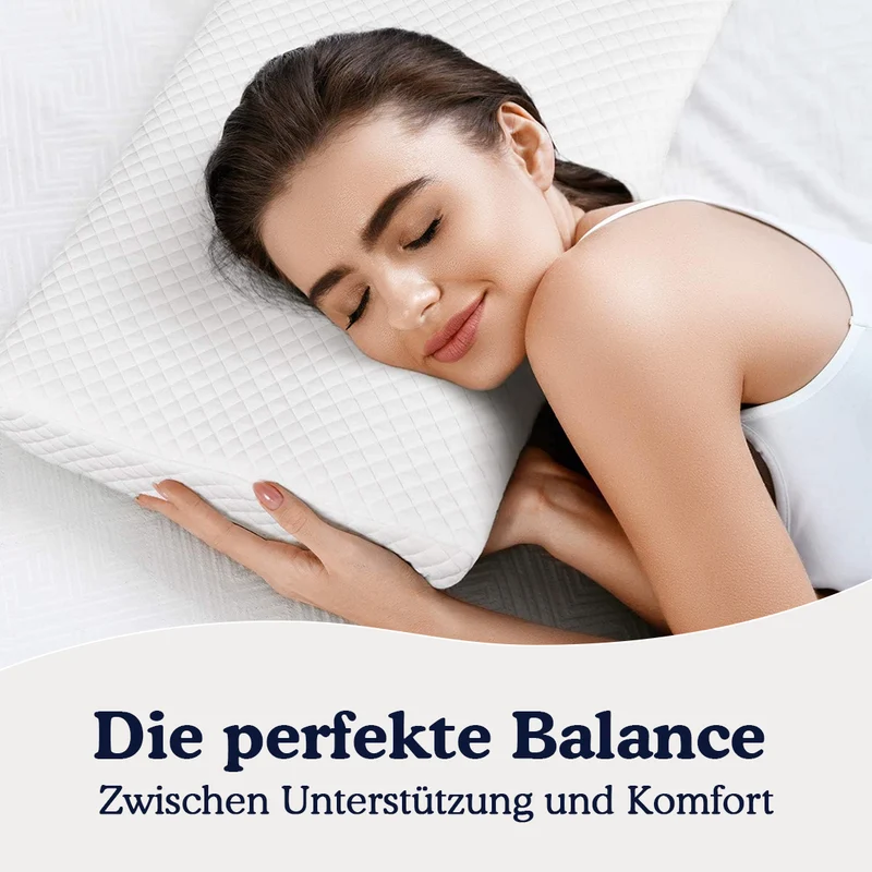 Orthopädisches Schlafkissen aus Memoryschaum für Seitenschläfer
