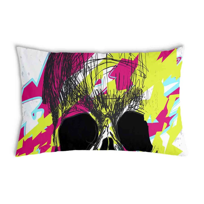 Gesundheitskissen Totenkopf Bunt