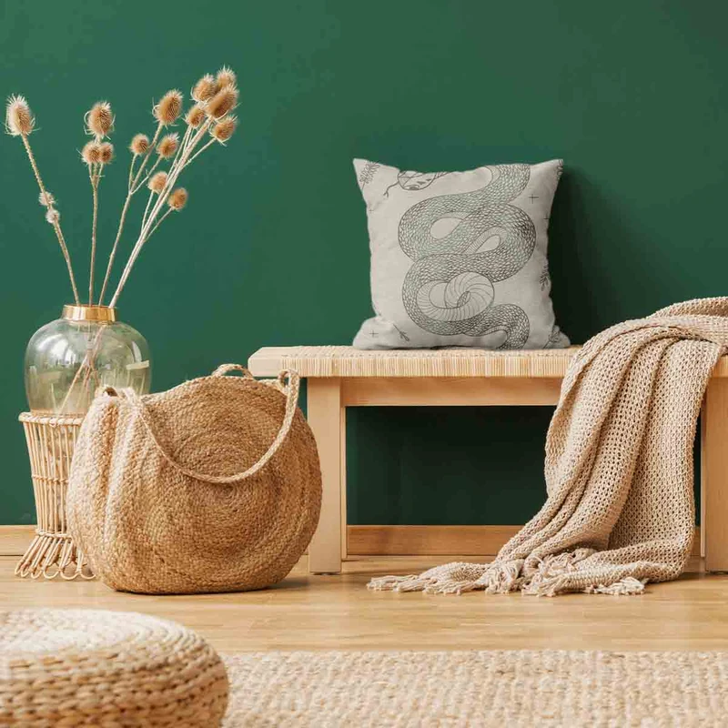 Gesundheitskissen Beige mit Schlange