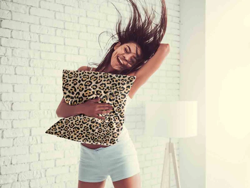 Gesundheitskissen Leoparden Print