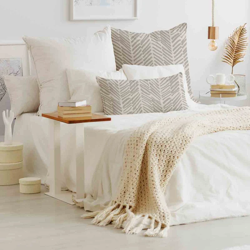 Gesundheitskissen Beige mit Streifen