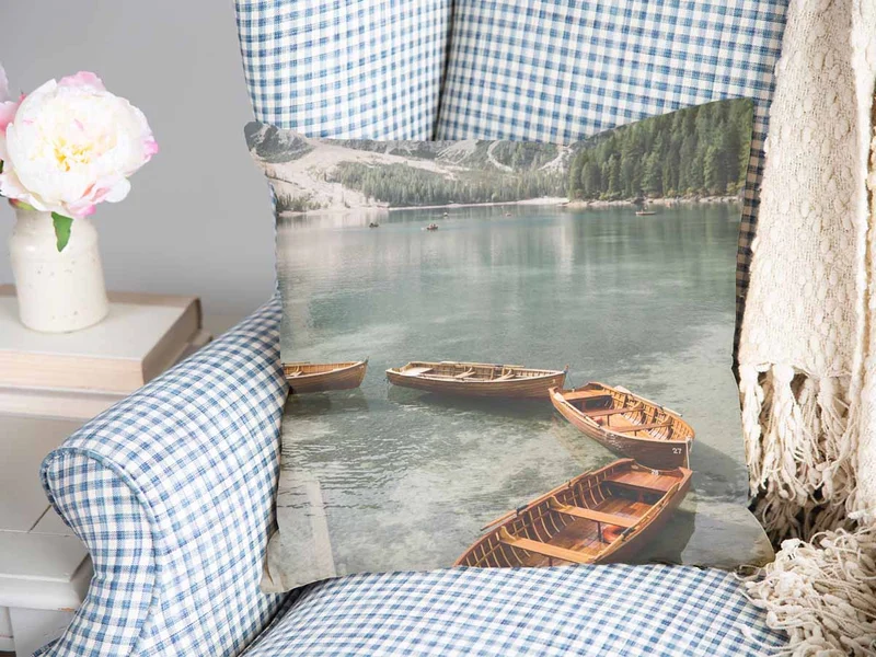 Gesundheitskissen See mit Booten