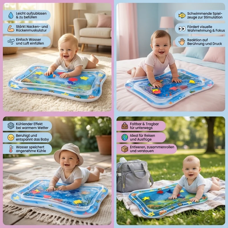 AQUAPLAY Pro – Interaktive Wassermatte für die Bauchlage