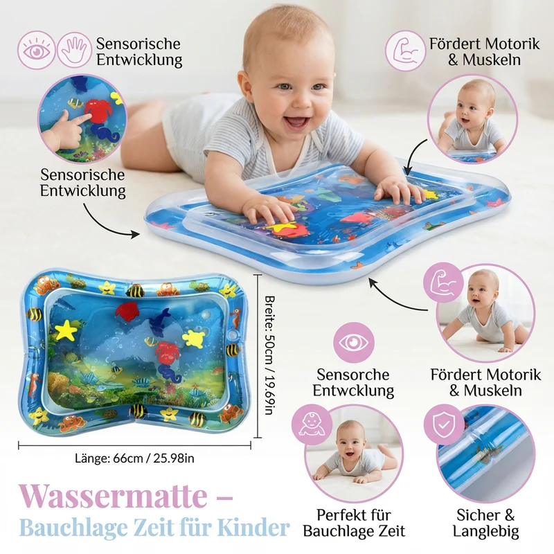 AQUAPLAY Pro – Interaktive Wassermatte für die Bauchlage