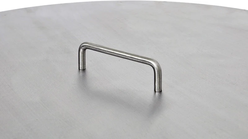 80 cm Deckel für Feuerschalen Feuertonnen Schwenkgrills aus 2,0 mm Stahl mit Griff -