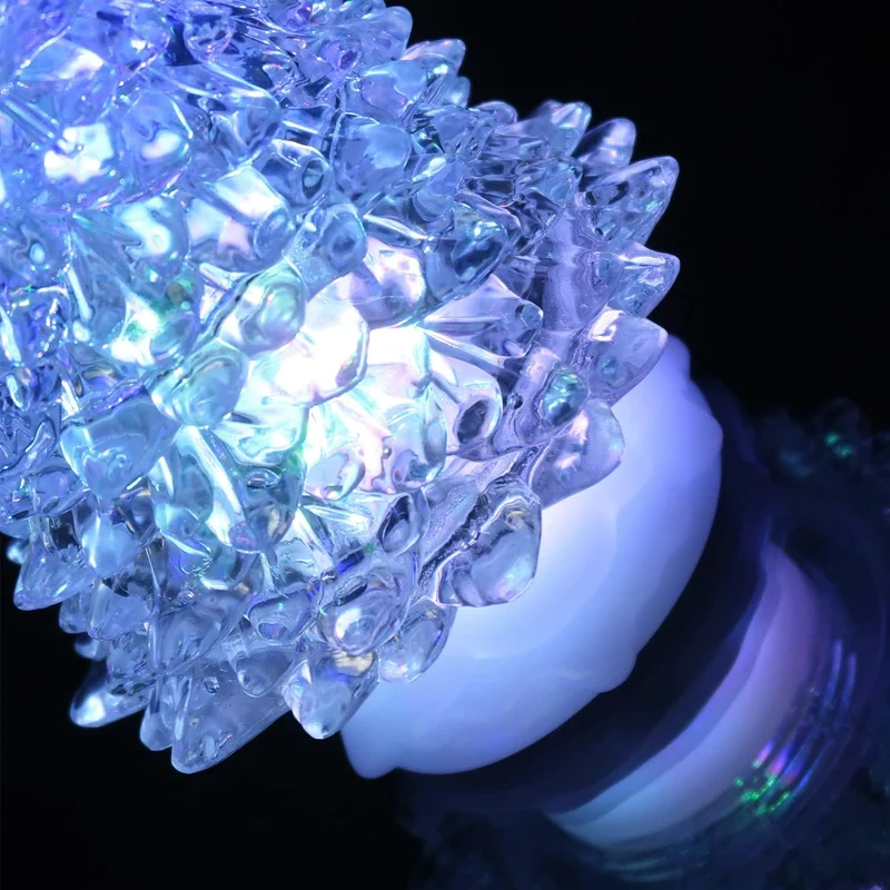 Tronje LED Christbaum 37cm Weihnachtsbaum mit Timer USB Tannenbaum beleuchteter Acrylbaum Wechselfar