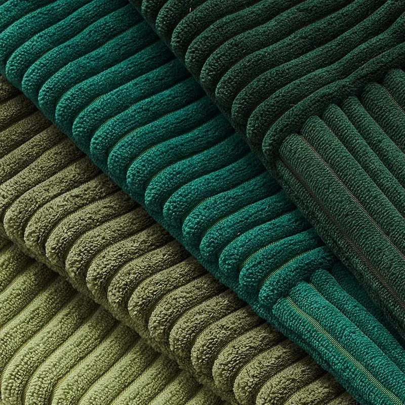 Topfinel Kissenbezug Grün 50x50 4er Set Cord Sofakissen Dekokissenbezug Kissenhülle Kissenbezüge für
