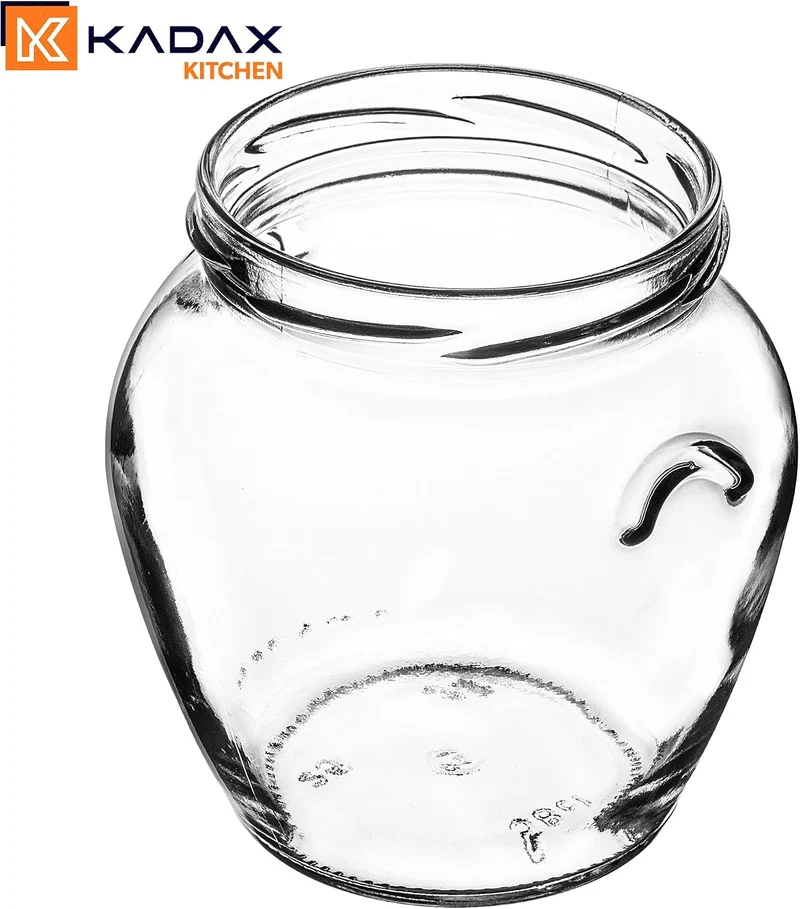KADAX 8er Set Einmachgläser 510ml TO82, Sturzgläser Mason Jar mit Schraubdeckel, Luftdichte Twist-of