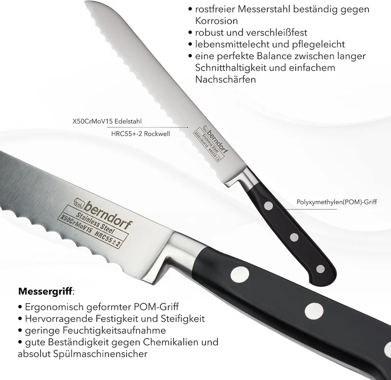 Berndorf Berndorf Profiline Brotmesser 20 cm, Brotmesser