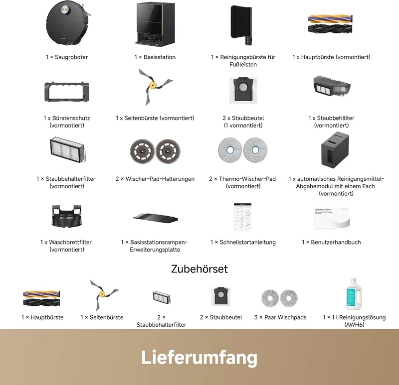 dreame X60 Pro Ultra Complete Saugroboter mit UltraExtend-Armen,42.000Pa X60 Pro Ultra Complete Schw