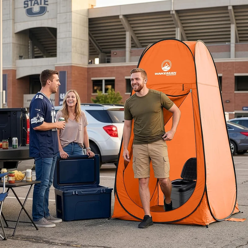 Pop-Up-Pod – Sichtschutz-Duschzelt, Ankleidezimmer oder tragbare Toilettenkabine mit Tragetasche für