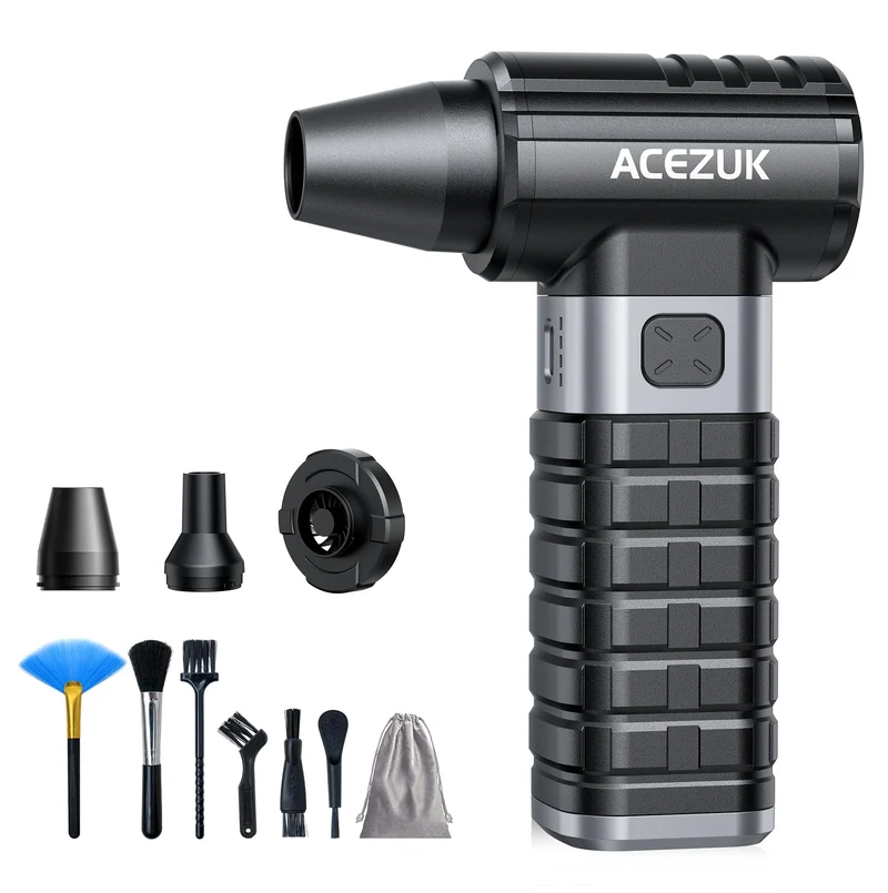 ACEZUK Elektrische Staubgebläse Druckluftspray 200000 U/min für PC Reinigungsset,10500mah Compressed