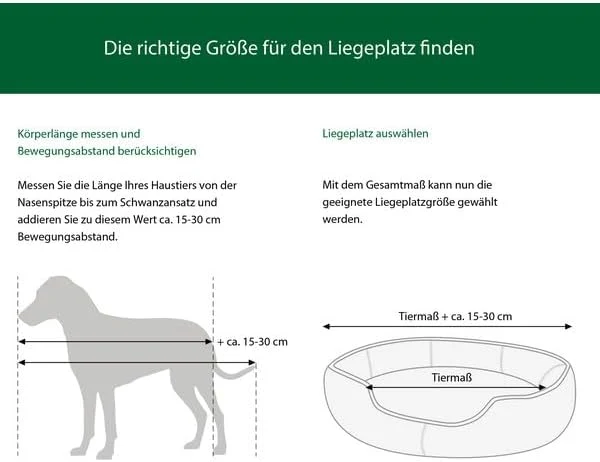 Dehner Premium Lovely Kuschelbett Guter Schlaf, Ø 38 cm, Höhe 13 cm, Naturmaterial/Plüsch, weiss/bei
