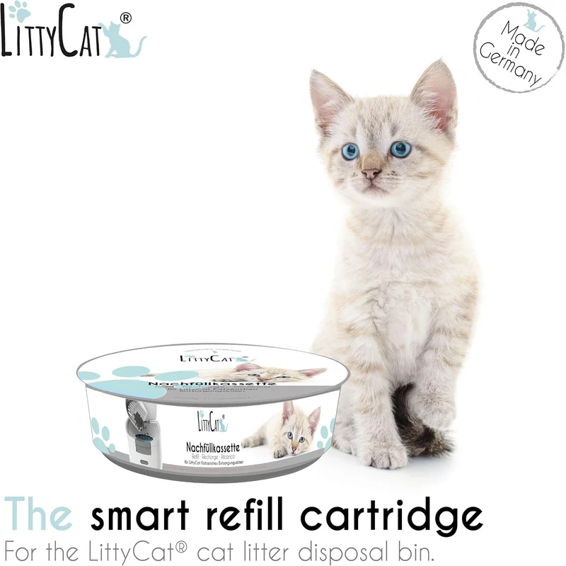 Littycat Nachfüllkassetten - 5er Pack - Für Littycat Katzenstreu Eimer, 5er Pack