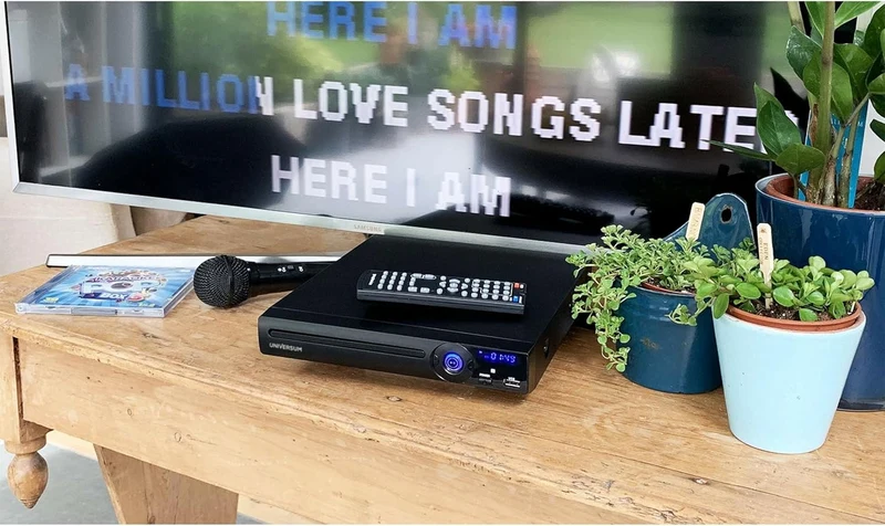 UNIVERSUM DVD 300 | Multiregion Multimedia DVD-Player mit USB, HDMI und Karaoke-Funktion | Unterstüt