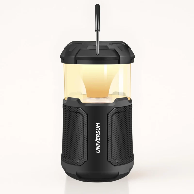UNIVERSUM BT 300 - Outdoor Bluetooth Lautsprecher mit Licht und Powerbank