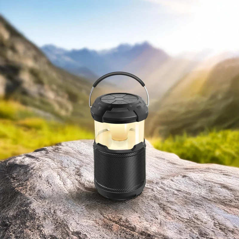UNIVERSUM BT 300 - Outdoor Bluetooth Lautsprecher mit Licht und Powerbank