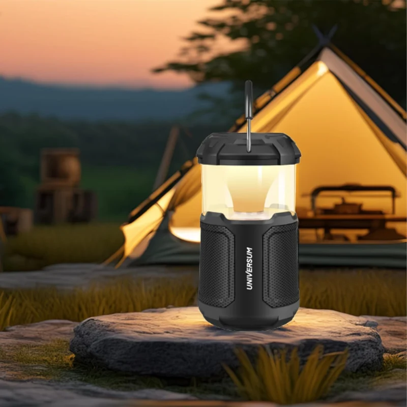 UNIVERSUM BT 300 - Outdoor Bluetooth Lautsprecher mit Licht und Powerbank