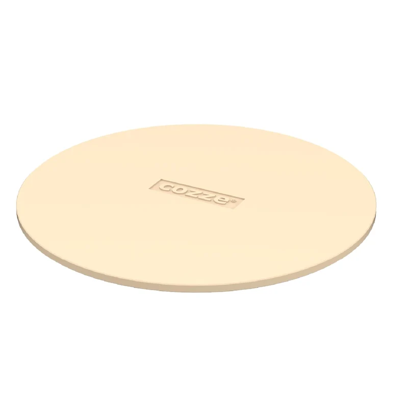 Cozze® 17" Pizzastein Ø42,5 x 1,0 cm - Pizzastein für Pizzaöfen und Grill - Knusprige Pizza Zuhause