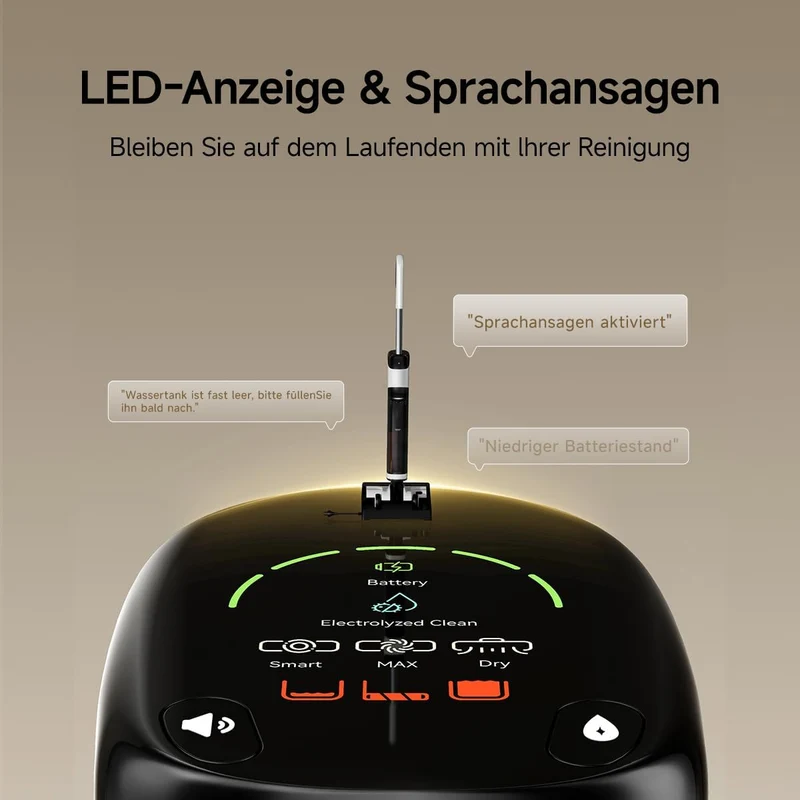 uwant D500 Nass Trockensauger,Abwassertanks-Desodorierung,180° Lay-Flat Saugwischer,17,000 Pa Saugkr
