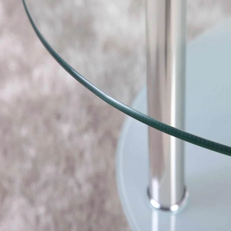 Euro Tische Couchtisch Glas mit 8mm Sicherheitsglas & Facettenschliff - Glastisch perfekt geeignet a