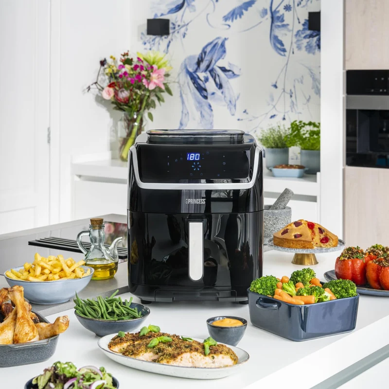 Princess Dampf-Heissluftfritteuse – 2-in-1 Dampfgarer & Airfryer – 62,2% weniger Energieverbrauch –