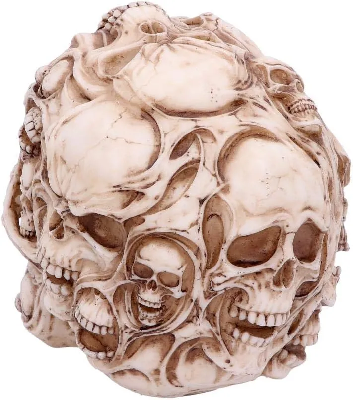 Nemesis Now Skulls James Ryman Totenkopf, 18 cm, elfenbeinfarben