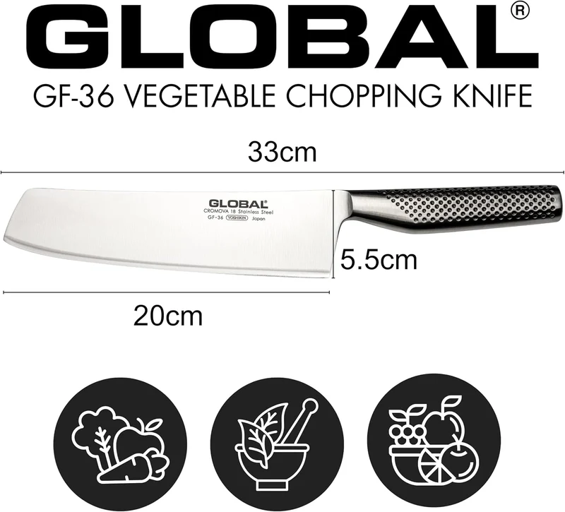 Global GF-36 Gemüse Messer 19 cm, geschmiedet