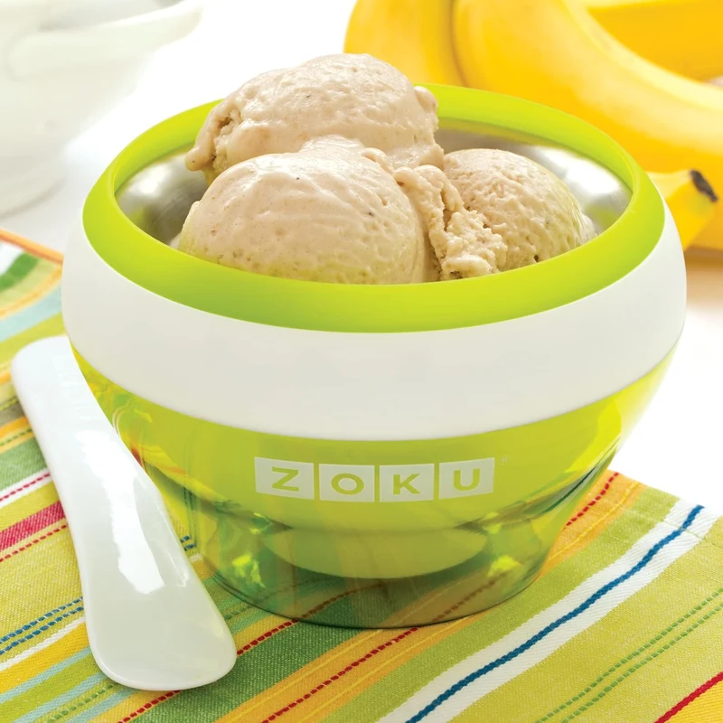 Zoku Ice Cream Maker Green - Ice cream - sorbet - frozen yoghurt in 10 minutes, Green