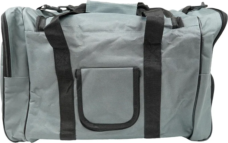 Brachial Premium Herren Sporttasche Heavy Grau Wasserabweisend mit Schuhfach und Trageriemen - Reise