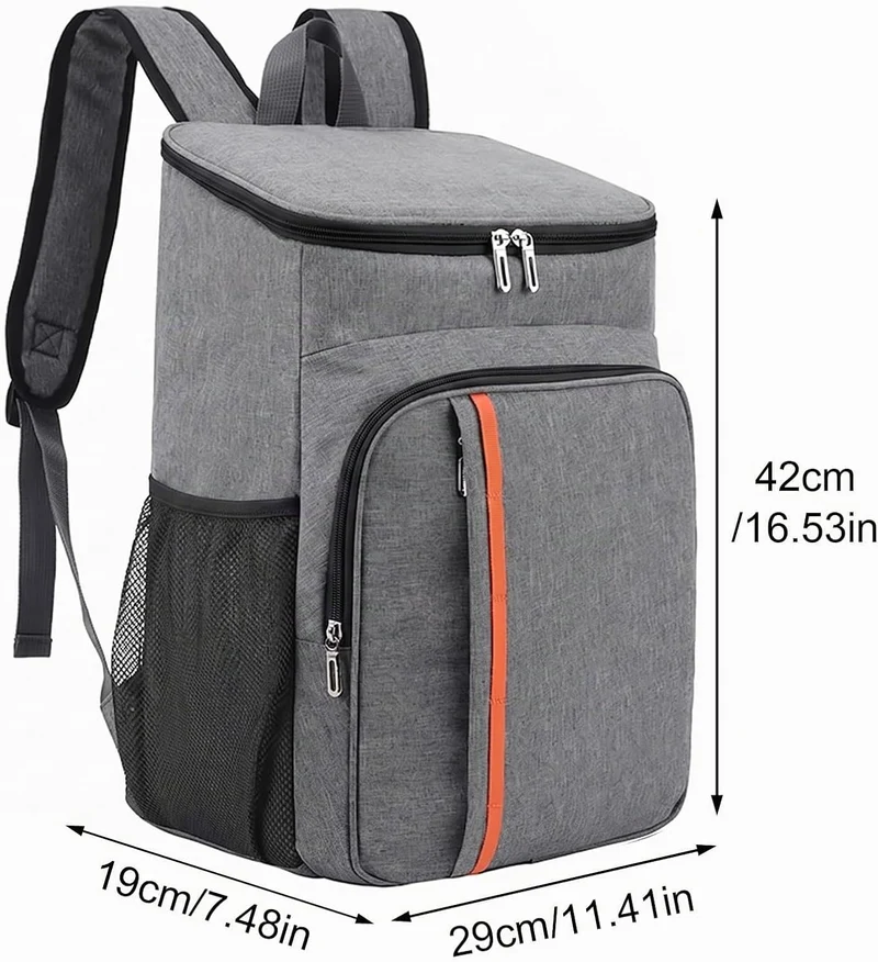 Cozlly 18L Kühlrucksack, Isolierte Kühltasche Rucksack, Thermo Rucksack Gross, Picknick Rucksäcke Au