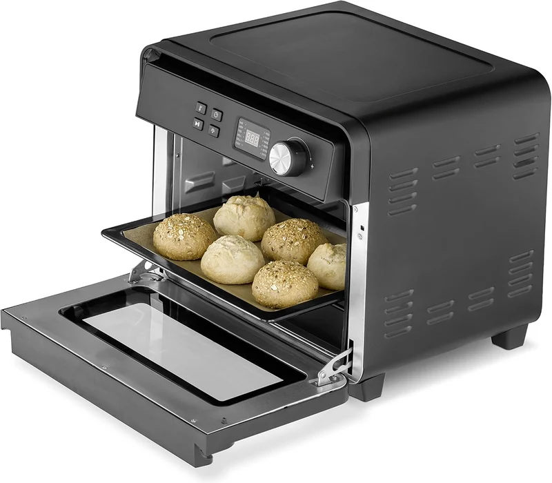 CASO AirFry Chef 1700 - Design Heissluftfritteuse, direkt startbereit ohne Aufheizen, 3 Einschubeben