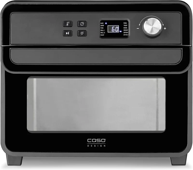 CASO AirFry Chef 1700 - Design Heissluftfritteuse, direkt startbereit ohne Aufheizen, 3 Einschubeben
