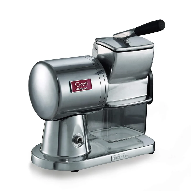Ariete, 449 Gratì Superior, elektrische Profi-Reibe aus Druckgussaluminium für Käse, Brot, Schokolad