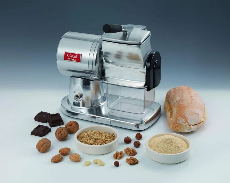 Ariete, 449 Gratì Superior, elektrische Profi-Reibe aus Druckgussaluminium für Käse, Brot, Schokolad