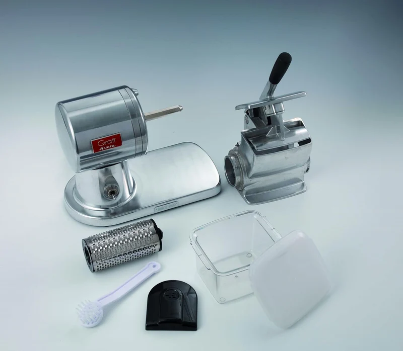 Ariete, 449 Gratì Superior, elektrische Profi-Reibe aus Druckgussaluminium für Käse, Brot, Schokolad