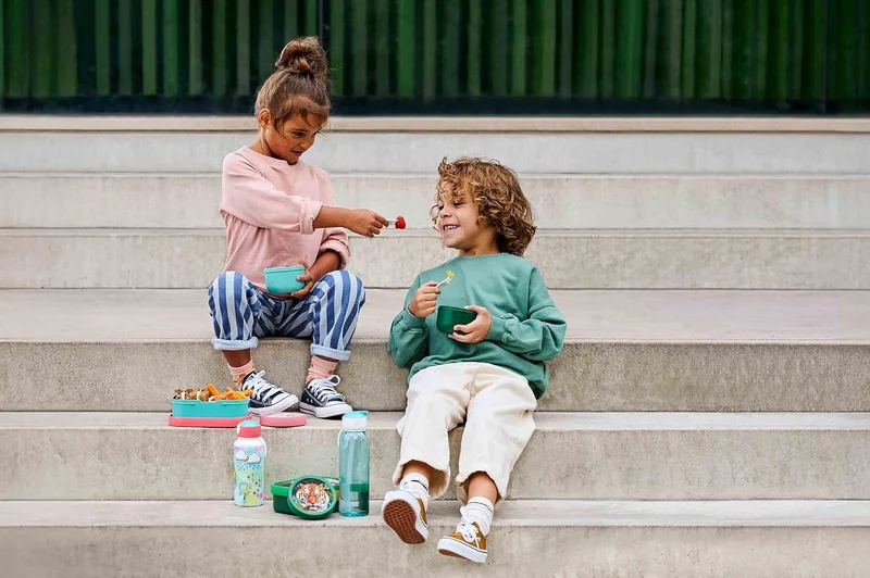 Mepal | Kinder Obst- und Bento Box | Campus meets Fruits | Spülmaschinenfest & BPA-frei | 300 & 750