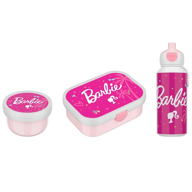 Mepal - Pausenset Campus - Set für Kinder mit Pop-up Trinkflasche, Lunch Box & Obstbox - Lunch-Set f