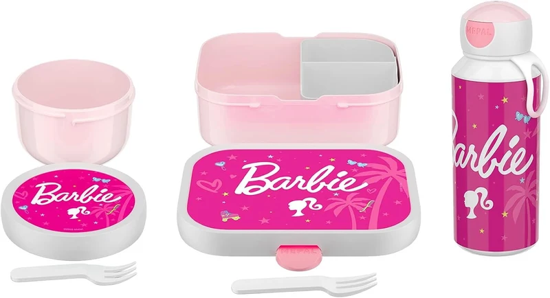 Mepal - Pausenset Campus - Set für Kinder mit Pop-up Trinkflasche, Lunch Box & Obstbox - Lunch-Set f