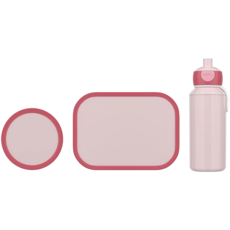 Mepal - Pausenset Campus - Set für Kinder mit Pop-up Trinkflasche, Lunch Box & Obstbox - Lunch-Set f