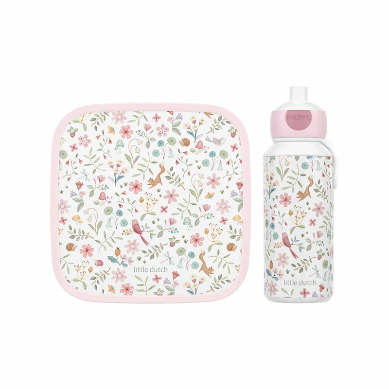 Mepal | Lunch-Set XL Campus Little Dutch | Bentobox gross & Trinkflasche | Spülmaschinenfest | 400 &