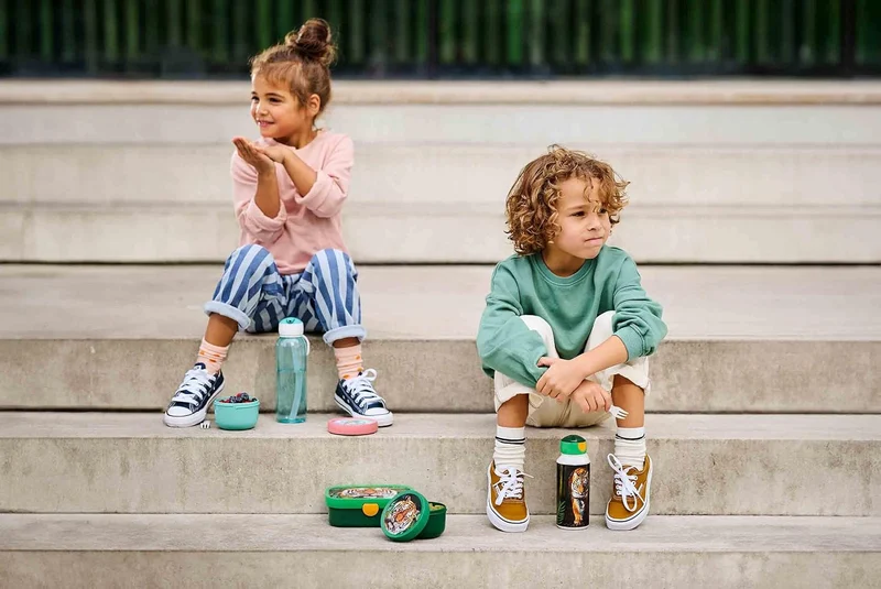 Mepal | Lunch-Set XL Campus Little Dutch | Bentobox gross & Trinkflasche | Spülmaschinenfest | 400 &