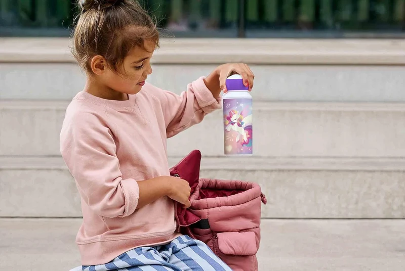 Mepal - Pausenset Campus - Set für Kinder mit Pop-up Trinkflasche & Lunch Box - Lunch-Set für die Sc