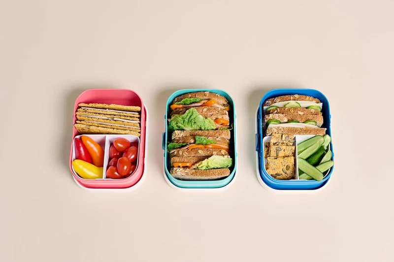 Mepal - Pausenset Campus - Set für Kinder mit Pop-up Trinkflasche, Lunch Box & Obstbox - Lunch-Set f