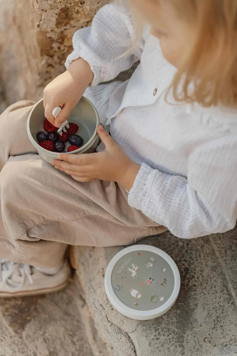 Mepal - Pausenset Campus - Set für Kinder mit Pop-up Trinkflasche, Lunch Box & Obstbox - Lunch-Set f