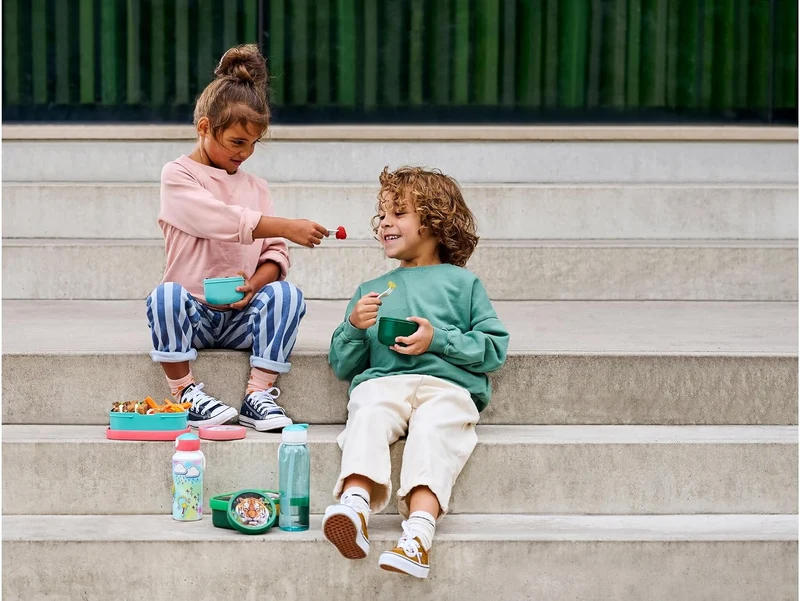 Mepal | Lunch-Set Campus | Lunch-Set für Kinder mit Pop-up Trinkflasche & Lunch Box | Lunch-Set für