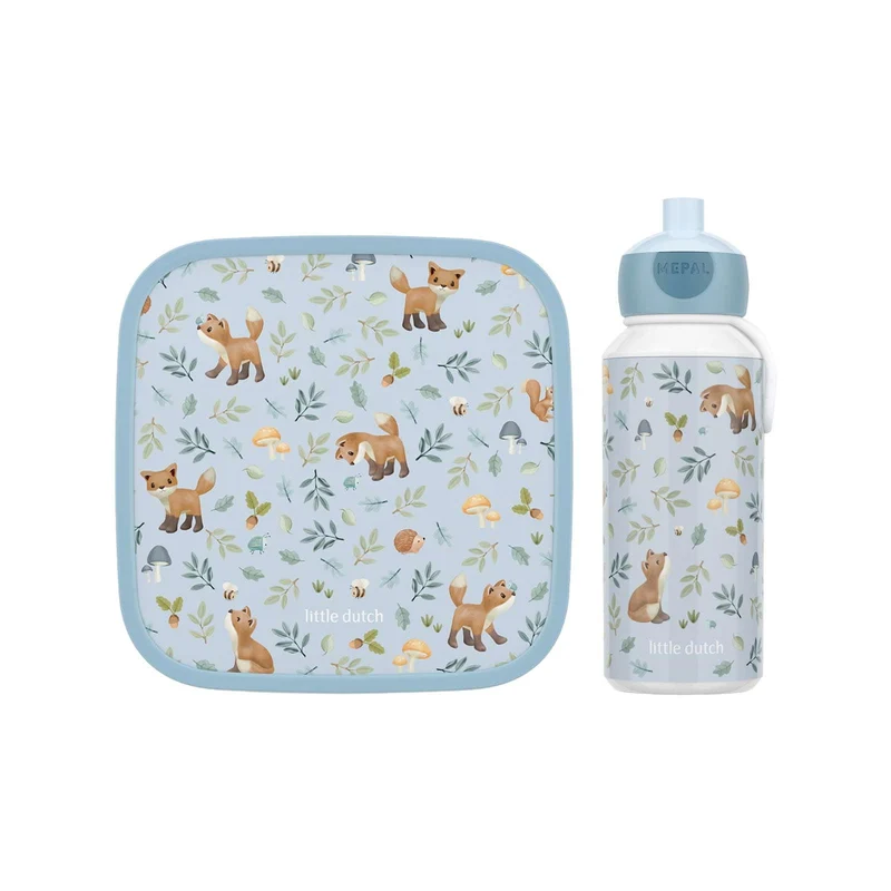 Mepal | Lunch-Set XL Campus Little Dutch | Bentobox gross & Trinkflasche | Spülmaschinenfest | 400 &