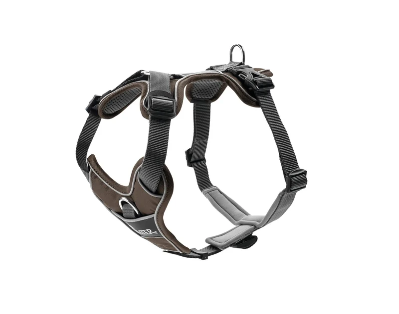 HUNTER Hundegeschirr, Braun/Grau, 56-73 cm 56 - 73 cm Braun/Grau, 56 - 73 cm Braun/Grau